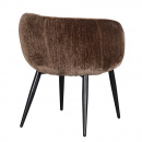 Komfort Polsterstuhl Xony Metallbeine Rückenlehne gepolstert Farbton Umber