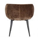 Komfort Polsterstuhl Xony Metallbeine Rückenlehne gepolstert Farbton Umber