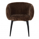 Komfort Polsterstuhl Xony Metallbeine Rückenlehne gepolstert Farbton Umber