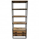 Industrial Regal Grovy 4 Ablagen 2 Schubladen...