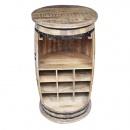 Holz Weinfass Barschrank Vintage Weintisch Anrichte mit...