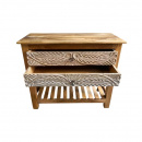 Altholz Flurtisch Anrichte 2 Schubladen Schnitzerei 90 cm