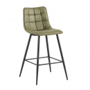 Barstuhl Lucy gesteppter Bezug Grün schlanke...