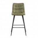 Barstuhl Lucy gesteppter Bezug Grün schlanke...
