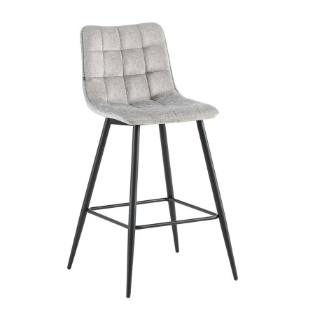 Barstuhl Lucy Metallgestell Stoff gesteppt Perfekt Harmony Beige