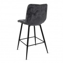 Barstuhl Lucy Metallgestell Stoff gesteppt Perfekt Harmony Petrol