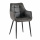 Esszimmerstuhl Lucy Armlehne Bezug Anthrazit Stahlbeine beschichtet