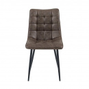 Esszimmer Polsterstuhl Lucy Bezug gesteppt Braun