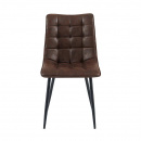 Esszimmer Polsterstuhl Lucy Bezug gesteppt Braun