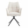 Armlehnstuhl Esszimmer Samo Metallgestell drehbar Bezug Ecru