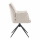 Armlehnstuhl Esszimmer Samo Metallgestell drehbar Bezug Beige
