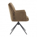 Armlehnstuhl Esszimmer Samo Metallgestell drehbar Bezug...