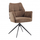 Armlehnstuhl Esszimmer Samo Metallgestell drehbar Bezug...