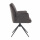 Armlehnstuhl Esszimmer Samo Metallgestell drehbar Bezug Dunkelgrau