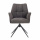 Armlehnstuhl Esszimmer Samo Metallgestell drehbar Bezug Dunkelgrau