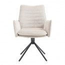 Polster Drehstuhl mit Armlehne Cremo Lichtbeige