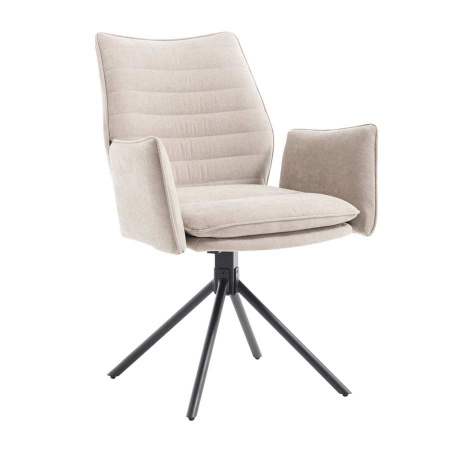 Polster Drehstuhl mit Armlehne Cremo Beige