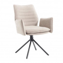 Polster Drehstuhl mit Armlehne Cremo Beige