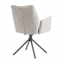 Polster Drehstuhl mit Armlehne Cremo Betongrau
