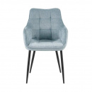 Armlehn Polsterstuhl Lucy gesteppt Perfekt Harmony Lichtblau
