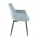 Armlehn Polsterstuhl Lucy gesteppt Perfekt Harmony Lichtblau