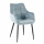 Armlehn Polsterstuhl Lucy gesteppt Perfekt Harmony Lichtblau