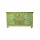 Vintage Design Holz Sideboard grün mit floralem Muster