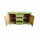 Vintage Design Holz Sideboard grün mit floralem Muster