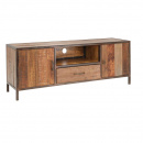Altholz TV Board mit Metallrahmen industrial Multy II 150 cm