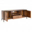 Altholz TV Board mit Metallrahmen industrial Multy II 150 cm