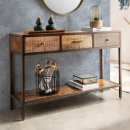 Konsolentisch Altholz mit Metallrahmen 3 Schubladen Multy II 120 cm