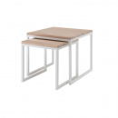 Beistelltisch Set Wildeiche hell geölt Wyld...