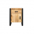 Holz Nachttisch Kyle Türöffnung links...