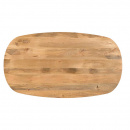 Ovaler Mangoholz Esstisch Orun stabiles Holzgestell 180 cm