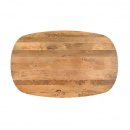Ovaler Mangoholz Esstisch Orun stabiles Holzgestell 160 cm