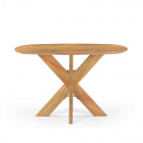 Ovaler Mangoholz Esstisch Orun stabiles Holzgestell 120 cm