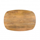 Ovaler Mangoholz Esstisch Orun stabiles Holzgestell 120 cm