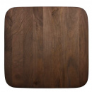 Bartisch Holzplatte Walnuss 70 cm Stehtisch mit Metallfuß