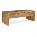 Couchtisch Mangoholz Sope 3 Schubladen 130 cm