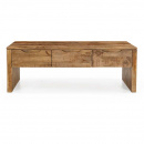 Couchtisch Mangoholz Sope 3 Schubladen 130 cm