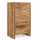 Kommode Sope Mangoholz 5 Schubladen 100 cm