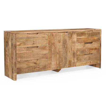 Sideboard Sope Mangoholz 6 Schubladen 2 Türen 200 cm