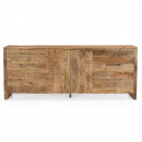 Sideboard Sope Mangoholz 6 Schubladen 2 Türen 200 cm