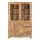 Vitrinenschrank Sope Mangoholz naturbelassen 130 cm