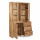 Vitrinenschrank Sope Mangoholz naturbelassen 130 cm
