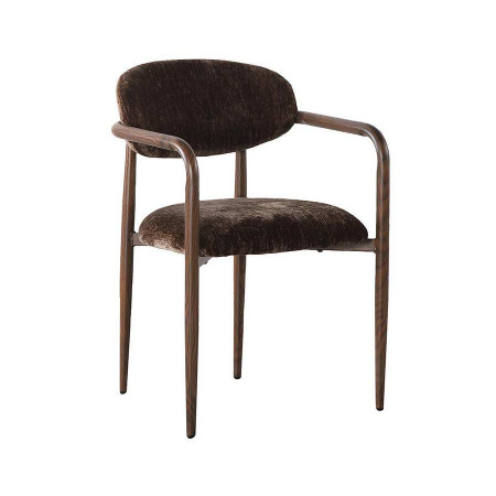 Polsterstuhl Soke harmonisch mit Armlehne Holzoptik Umber