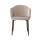 Stuhl gepolstert Soke Holzoptik Farbton Tan Japandi Stil