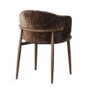 Stuhl gepolstert Soke Holzoptik Farton Umber Japandi Stil