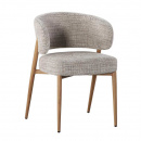 Gepolsterter Stuhl Soke extra Sitzkomfort Metallgestell...