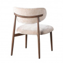 Lounge Chair Soke Japandi Stil Metallgestell Holzoptik Tan